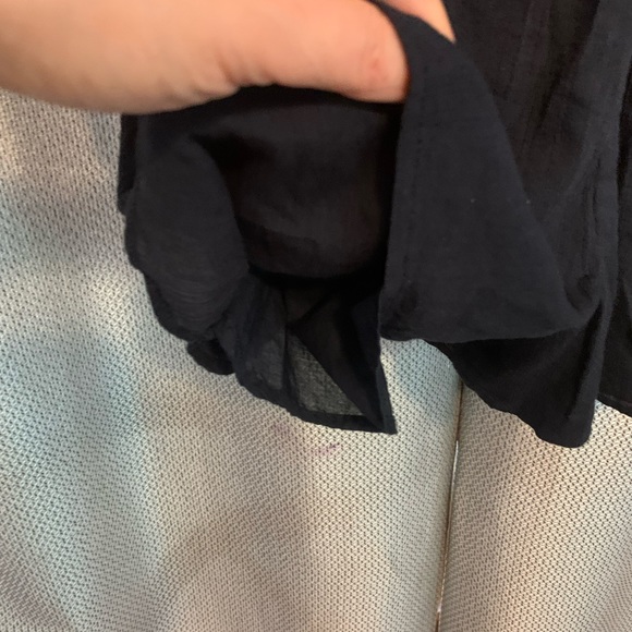 New! Ann Taylor LOFT Beach Romper Navy Blue Size Small Retail $69 - Picture 7 of 10